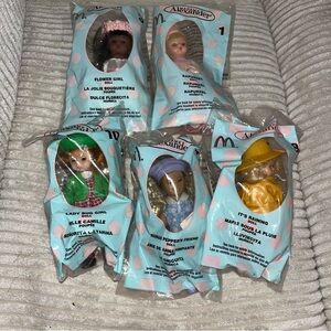 Lot of 5 Vintage 2003 Madame Alexander McDonald’s Happy Meal Dolls toys new